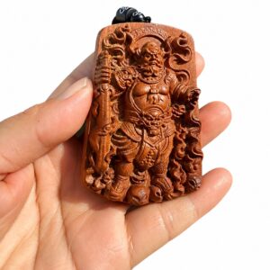 Zhao Gongming Wood Pendant, approved main product view.