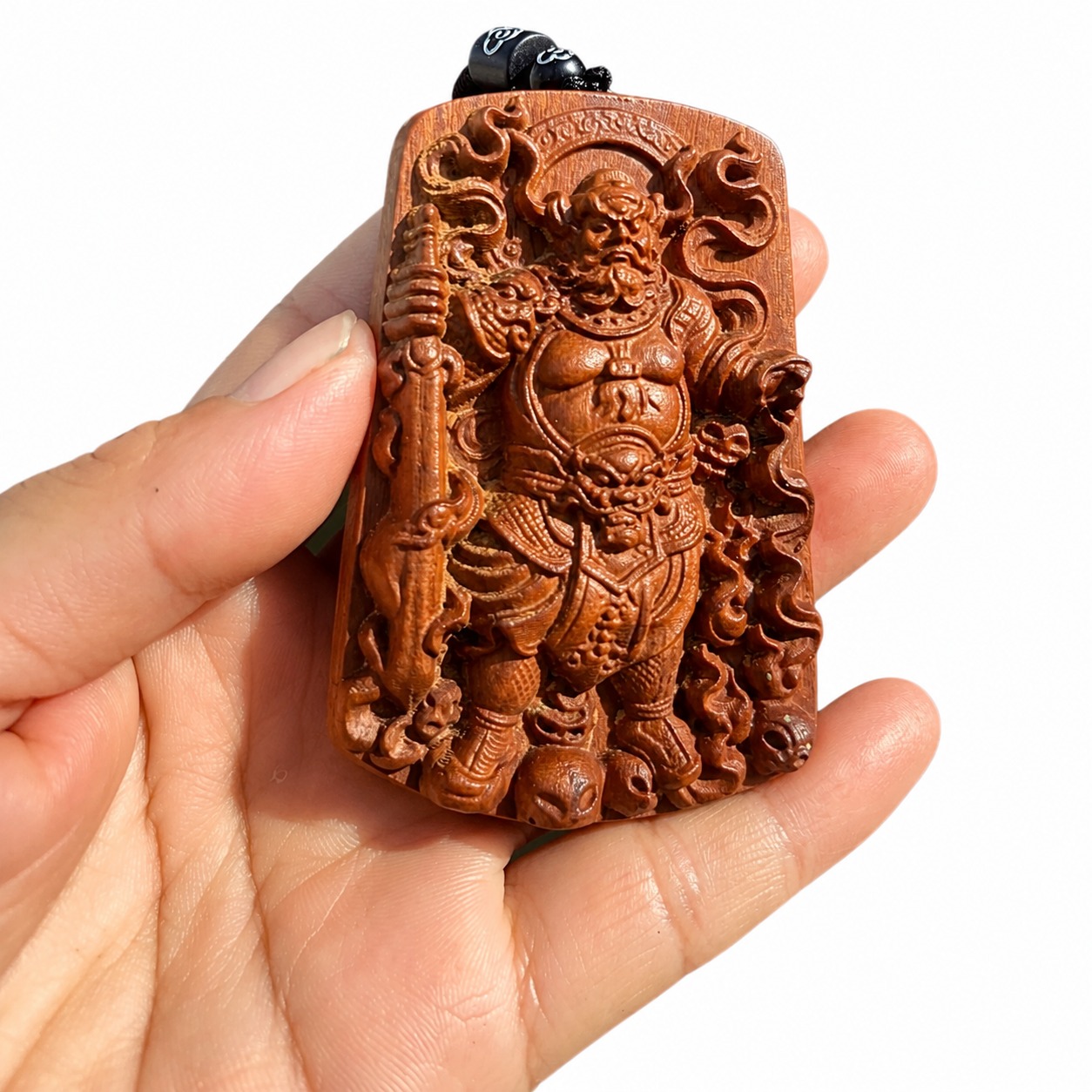 Zhao Gongming Wood Pendant, approved main product view.