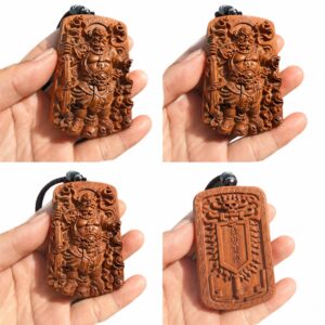 Zhao Gongming Wood Pendant, approved main product view.
