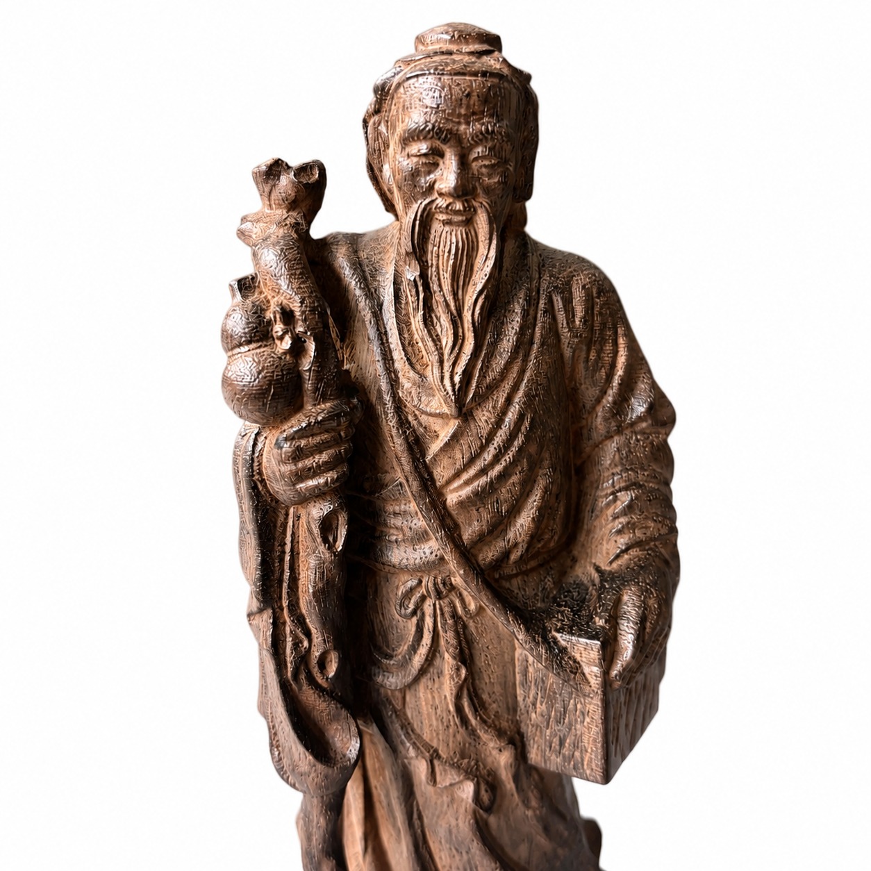 Hua Tuo Wood Statue, approved main product view.