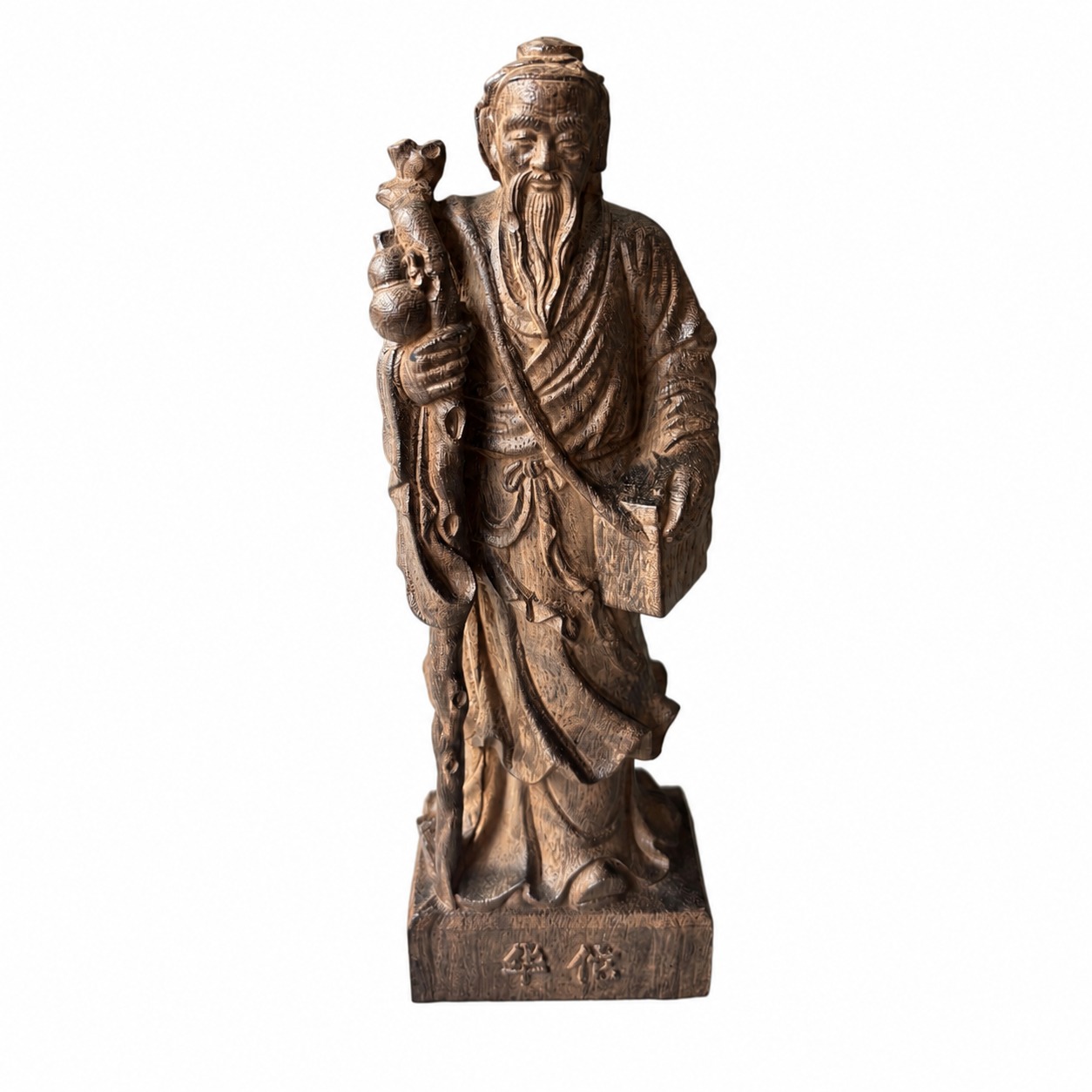 Hua Tuo Wood Statue, approved main product view.