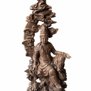 Water-Moon Guanyin Wood Statue, approved main product view.