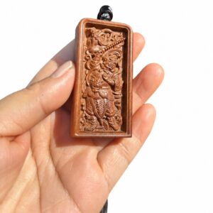 Wang Lingguan Wood Token Pendant, approved main product view.