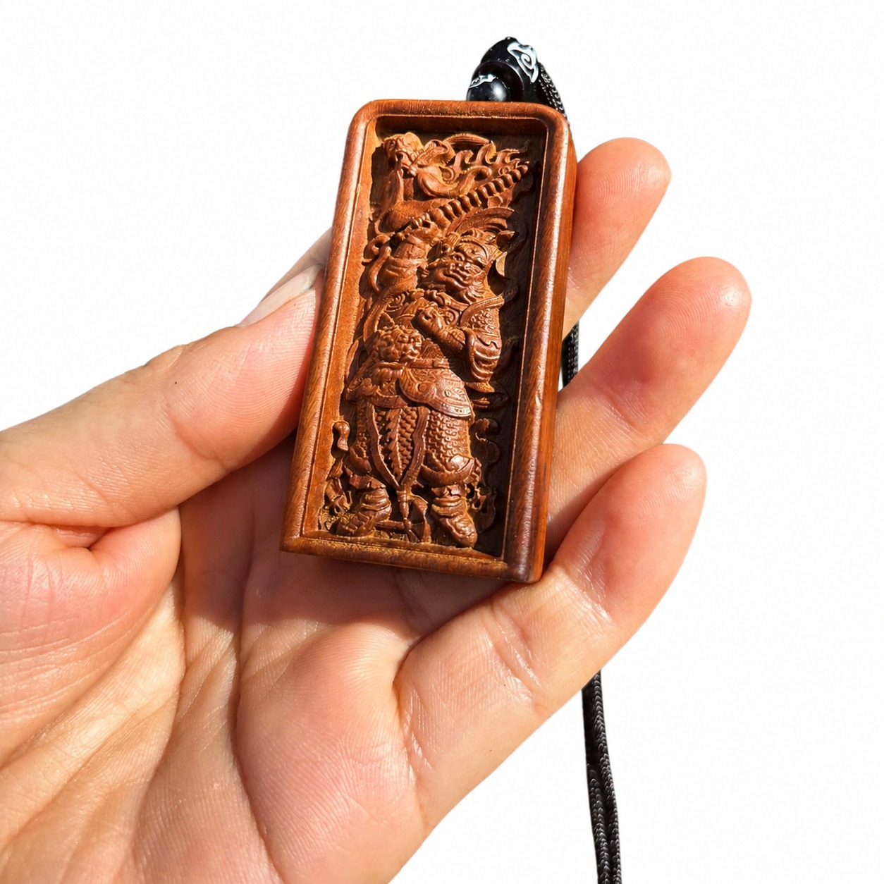 Wang Lingguan Wood Token Pendant, approved main product view.