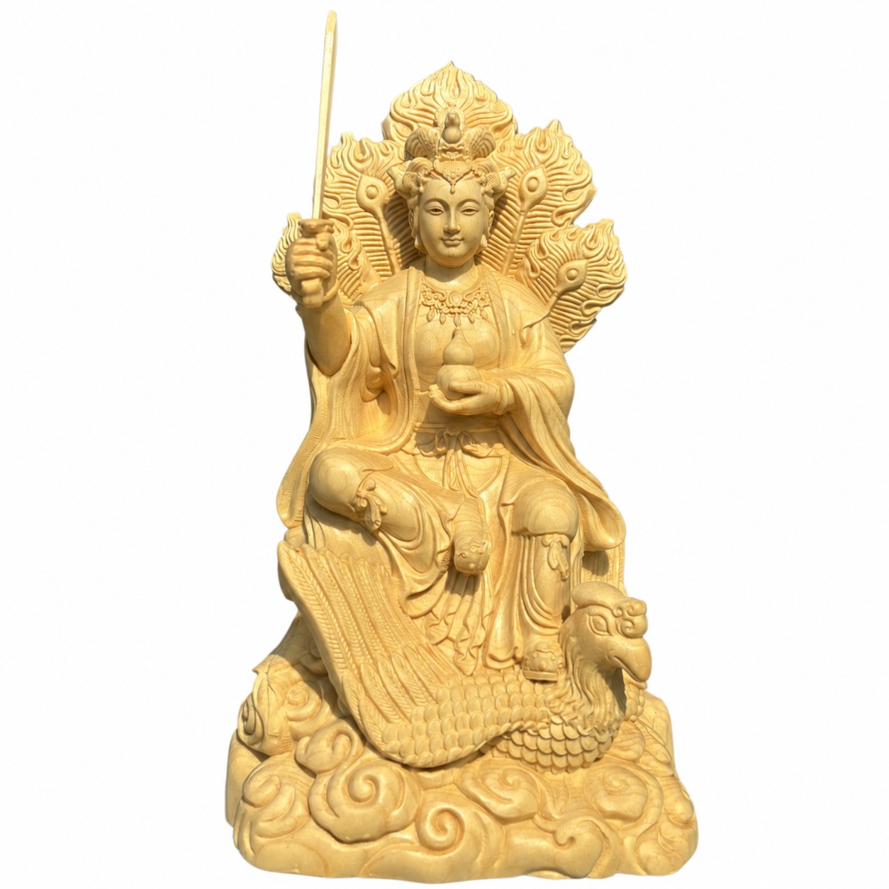 Daoist Goddess Wood Statue, approved main product view.