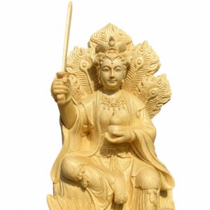 Daoist Goddess Wood Statue, approved main product view.