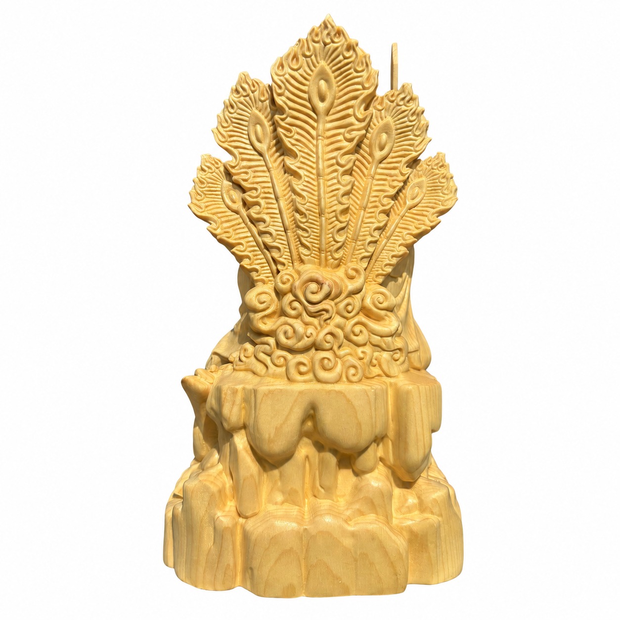 Daoist Goddess Wood Statue, approved main product view.