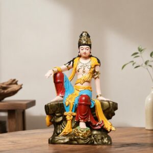 Guanyin Wood Statue, approved hero product view.