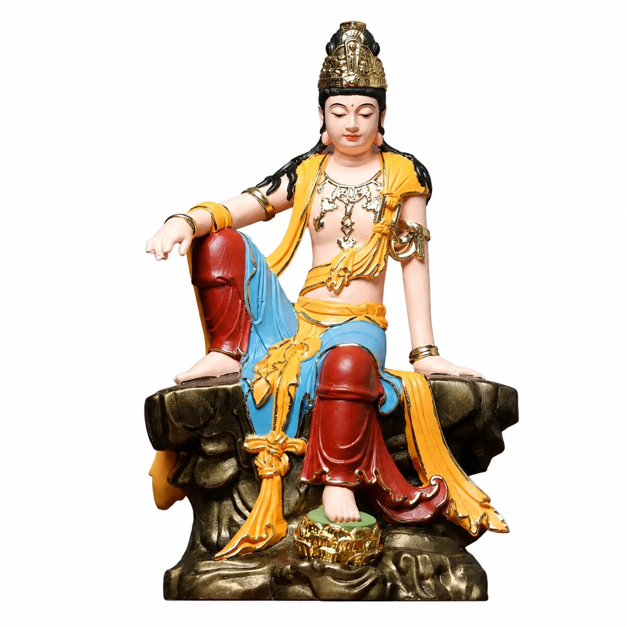 Guanyin Wood Statue, approved main product view.