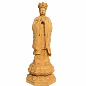Vairocana Buddha Wood Statue, approved main product view.