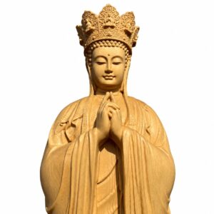 Vairocana Buddha Wood Statue, approved main product view.
