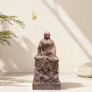 Ksitigarbha Wood Statue, approved hero product view.