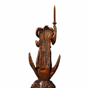 Jiutian Xuannu Wood Statue, approved main product view.