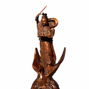 Jiutian Xuannu Wood Statue, approved main product view.