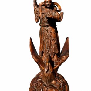 Jiutian Xuannu Wood Statue, approved main product view.
