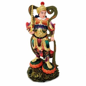 Weituo and Guan Gong Wood Statues — Single or Pair, approved main product view.