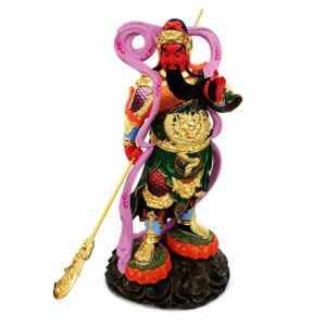 Weituo and Guan Gong Wood Statues — Single or Pair, approved main product view.
