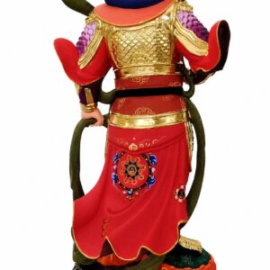 Weituo and Guan Gong Wood Statues — Single or Pair, approved main product view.
