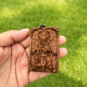 Long Wuye Dragon King Wood Pendant, approved hero product view.