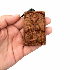 Long Wuye Dragon King Wood Pendant, approved main product view.