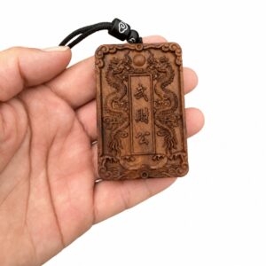 Long Wuye Dragon King Wood Pendant, approved main product view.