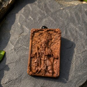 Long Wuye Dragon King Wood Pendant, approved scene product view.