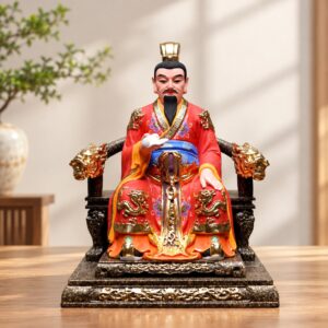 Bi Gan Wood Statue, approved hero product view.