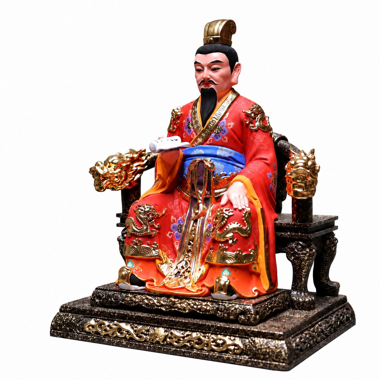 Bi Gan Wood Statue, approved main product view.