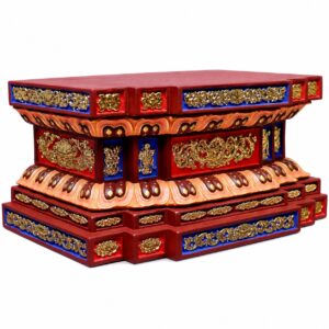 Lotus Wood Statue Base, approved main product view.