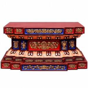 Lotus Wood Statue Base, approved main product view.