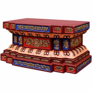 Lotus Wood Statue Base, approved main product view.