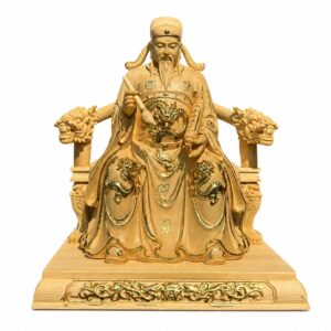 Wenchang Dijun Wood Statue, approved main product view.
