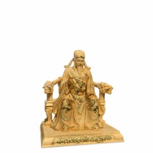 Wenchang Dijun Wood Statue, approved main product view.