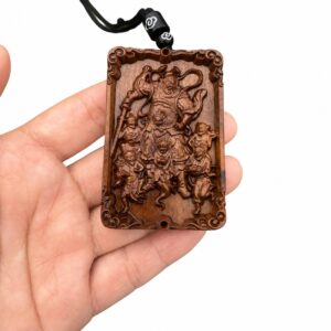 Zhong Kui Wood Pendant, approved main product view.