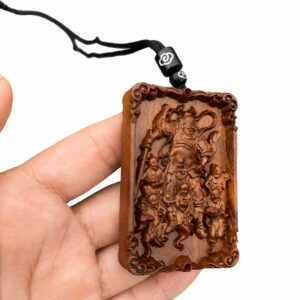 Zhong Kui Wood Pendant, approved main product view.