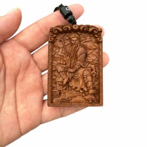 Zhenwu Emperor Wood Pendant, approved main product view.
