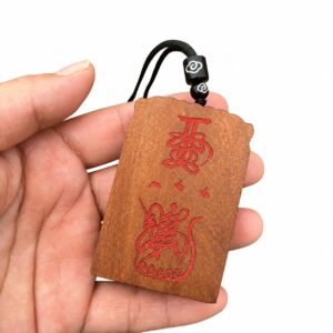 Zhenwu Emperor Wood Pendant, approved main product view.