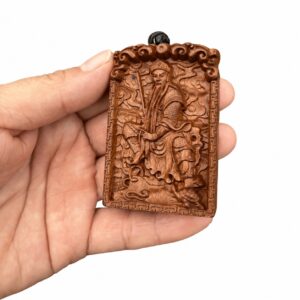 Zhenwu Emperor Wood Pendant, approved main product view.