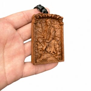 Zhenwu Emperor Wood Pendant, approved main product view.