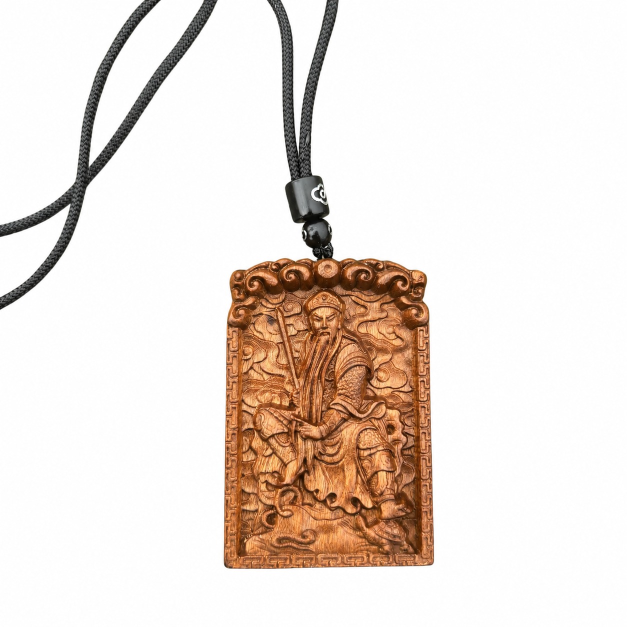 Zhenwu Emperor Wood Pendant, approved main product view.