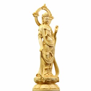 Mahasthamaprapta Wood Statue, approved main product view.