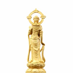 Mahasthamaprapta Wood Statue, approved main product view.