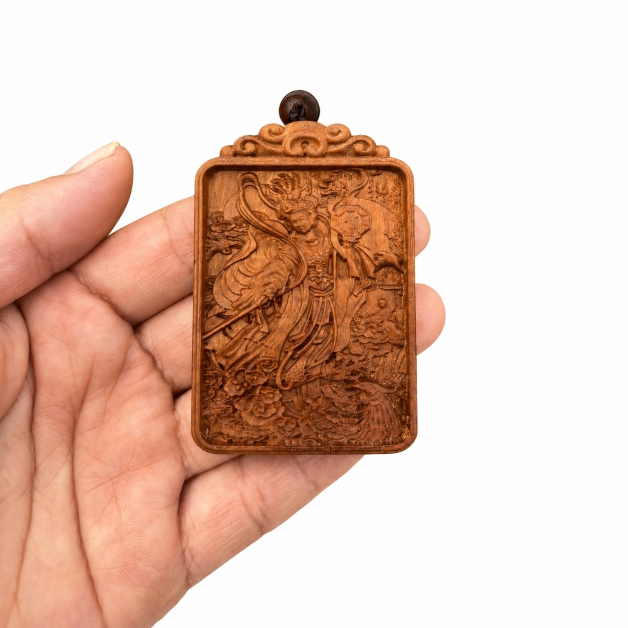 Jiutian Xuannu Wood Pendant, approved main product view.