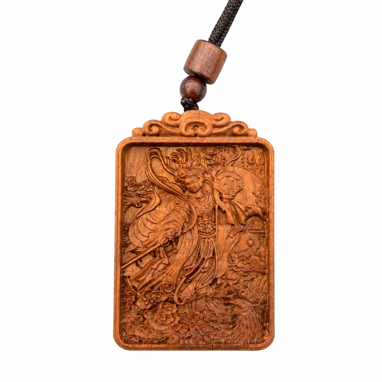 Jiutian Xuannu Wood Pendant, approved main product view.