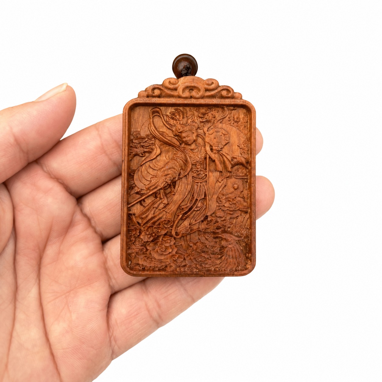 Jiutian Xuannu Wood Pendant, approved main product view.