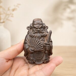 Zhong Kui Wood Figurine, approved hero product view.
