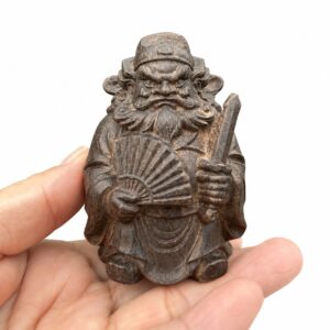 Zhong Kui Wood Figurine, approved main product view.