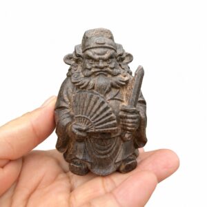Zhong Kui Wood Figurine, approved main product view.