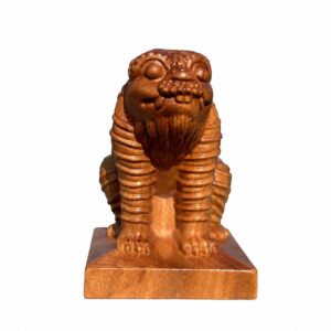 Hu Ye Tiger Deity Wood Figurine, approved main product view.