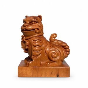 Hu Ye Tiger Deity Wood Figurine, approved variant product view.